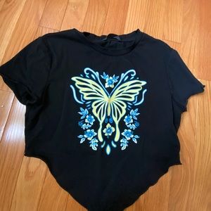 Butterfly crop top